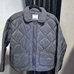 Old Navy Kids Charcoal Quilted Puffer Jacket